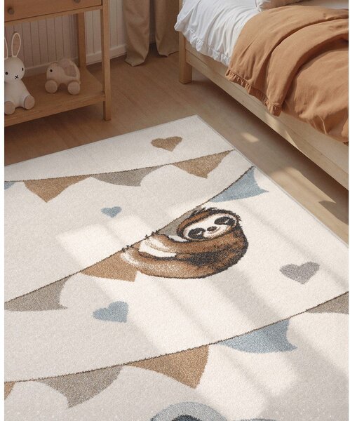Krémový dětský koberec 160x230 cm Walk like an Elephant Rainbow Party – Villeroy&Boch