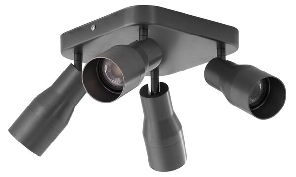 Stropní bodové svítidlo GU10 čtvercové 50 mm 4-světlo - Stanley