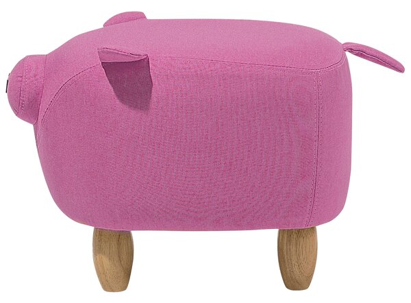 Zvířecí stolička PIGGY Tkanina Růžová Prase