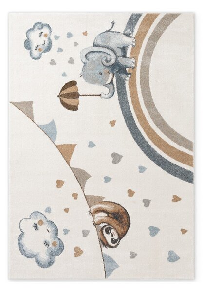 Krémový dětský koberec 120x170 cm Walk like an Elephant Rainy Party – Villeroy&Boch