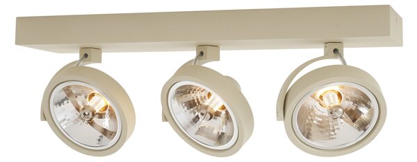 Moderní stropní bodové světlo béžové G9 kulaté otočné 3-světlo - Go