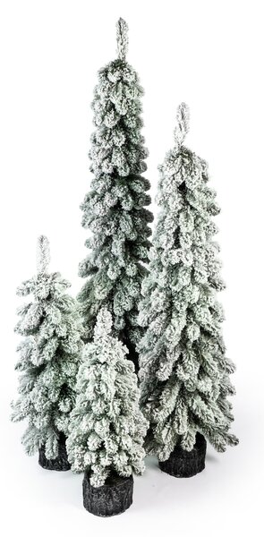 Zasněžený vánoční stromeček- Smrk Amélia v květináči 80cm