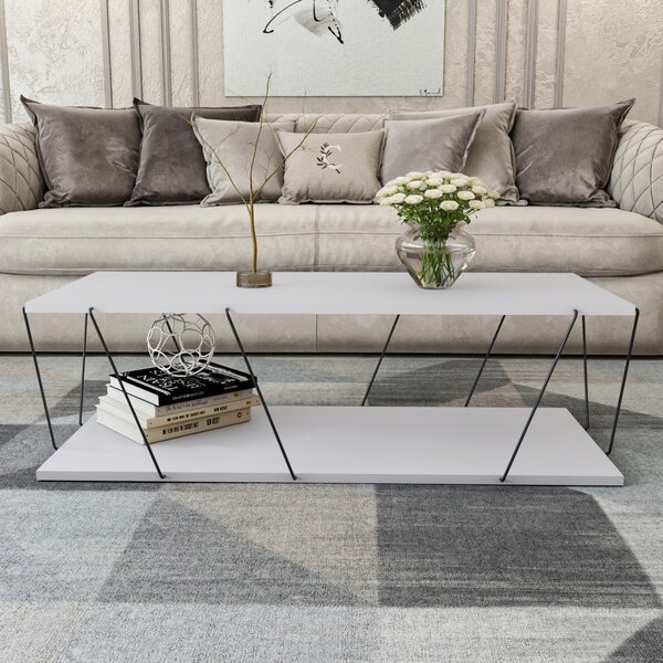 Kalune Design Konferenční stolek Labranda 120 cm bílý