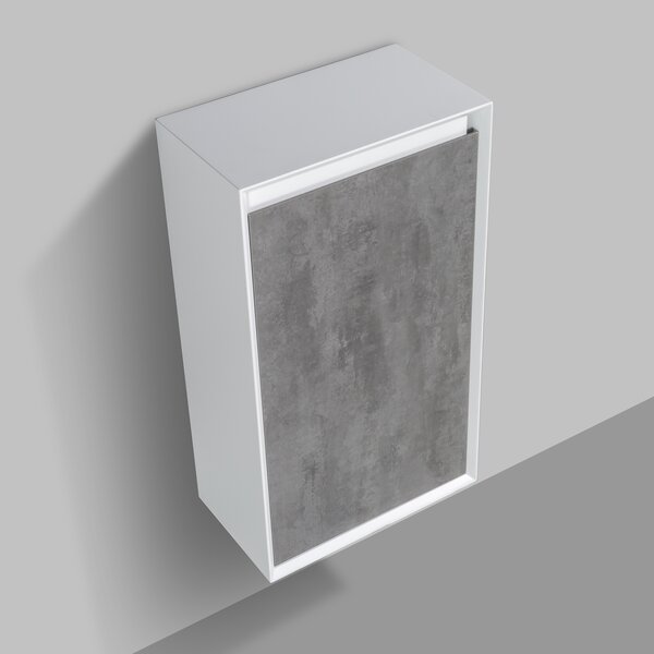 Boční skříňka Fiona - 50 x 28,8 x 88 cm - PRAVÁ - vzhled betonu