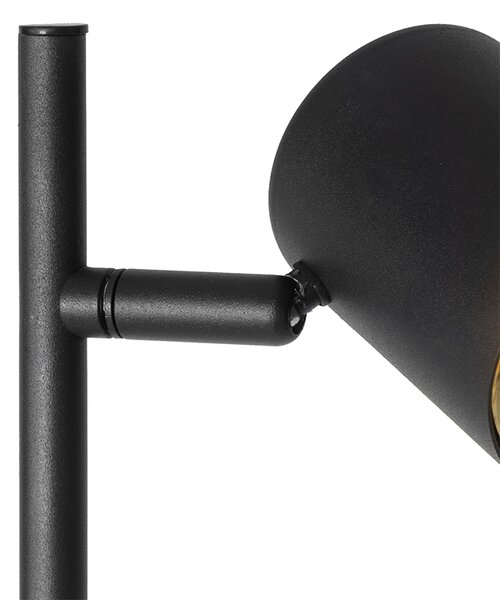Chytrá stojací lampa černá 3-světla vč. 3 Wifi GU10 50mm - Jeana