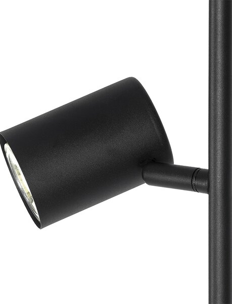 Chytrá stojací lampa černá 3-světla vč. 3 Wifi GU10 50mm - Jeana