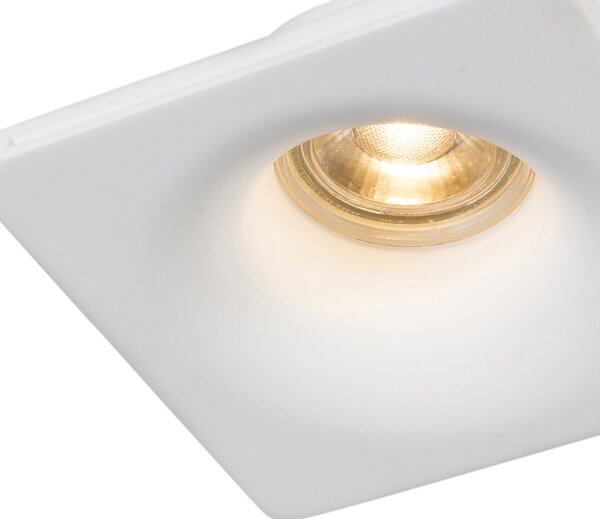Sada 6 zapuštěných bodových světel bílá 12 cm kulatá - Gypsy Stucco