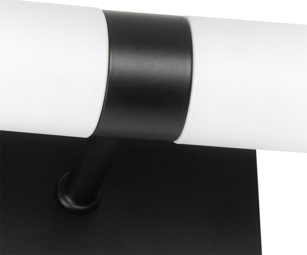 Chytré koupelnové nástěnné svítidlo černé IP44 2-světla vč. Zigbee G9 - Bath