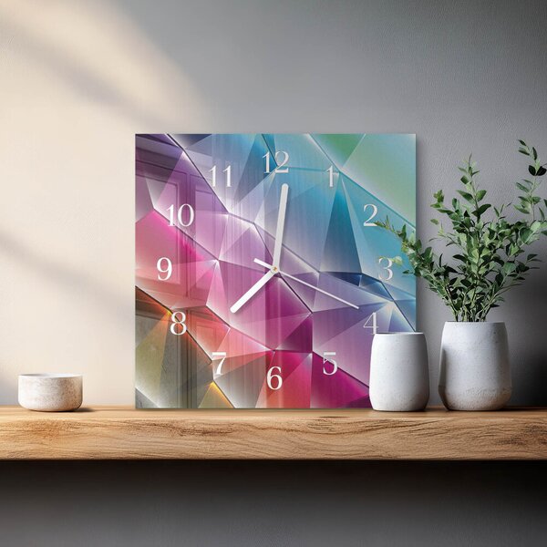 Skleněné hodiny 3D vzor zskb-30x30-00057992