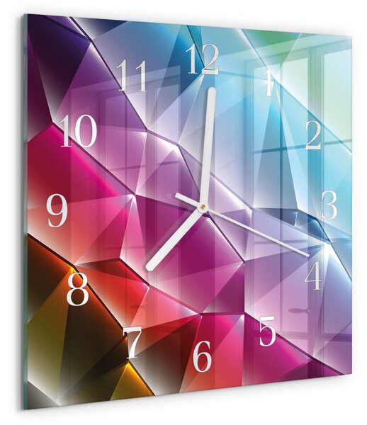 Skleněné hodiny 3D vzor zskb-30x30-00057992
