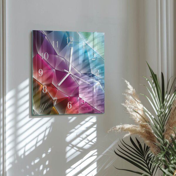 Skleněné hodiny 3D vzor zskb-30x30-00057992