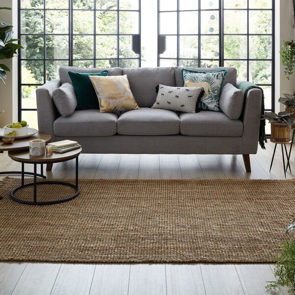 Hnědý jutový koberec Flair Rugs Jute, 160 x 230 cm