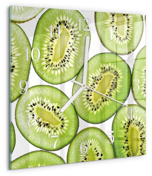Skleněné hodiny Kiwi zskb-30x30-00093033