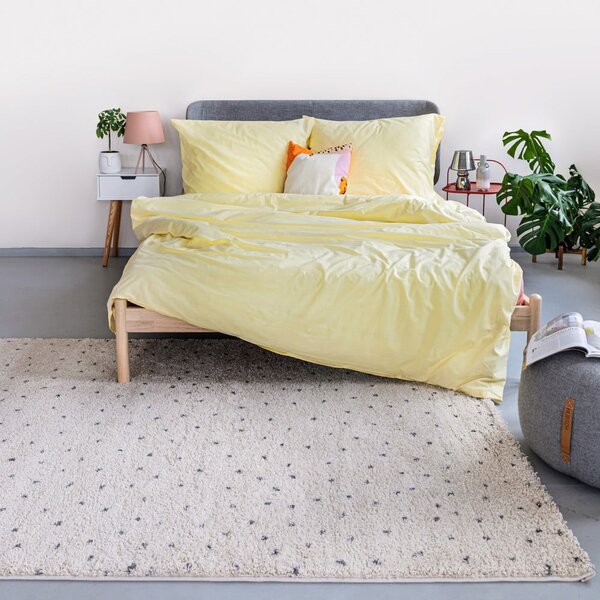 Černý/krémový koberec 80x150 cm Dottie Black – Universal
