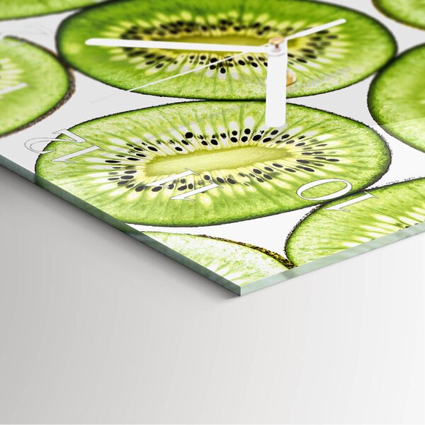 Skleněné hodiny Kiwi zskb-30x30-00093033