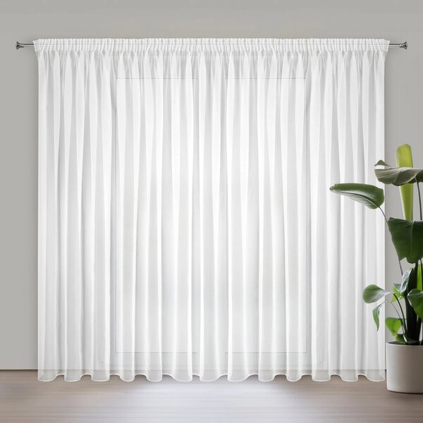 ZÁCLONA NA PÁSCE LUCY 300X270 CM BÍLÁ BX