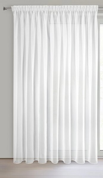 ZÁCLONA NA PÁSCE LUCY 300X270 CM BÍLÁ BX