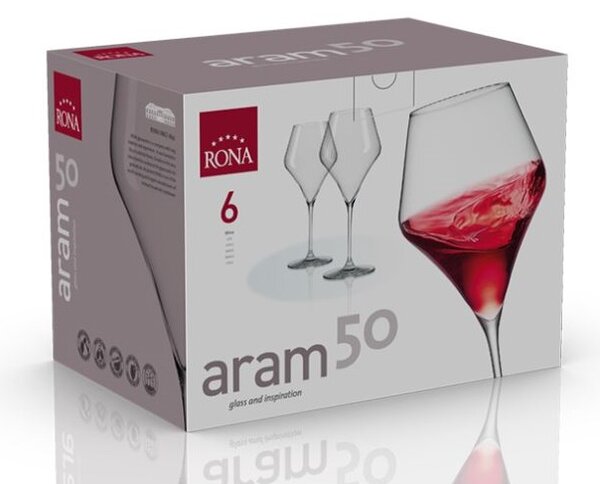 Rona Sklenice na víno Aram 500 ml 6 ks