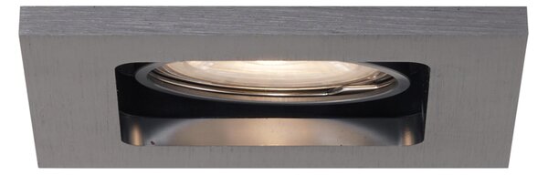 Sada 6 moderních zapuštěných bodových svítidel Gunmetal GU10 50mm kulatá naklápěcí - Qure