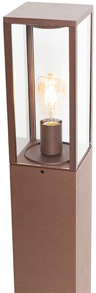 Průmyslová venkovní stojací lampa rezavě hnědá 80 cm IP44 - Charlois