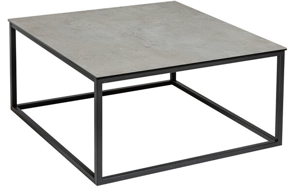 Moebel Living Šedý keramický konferenční stolek Batik 75 x 75 cm