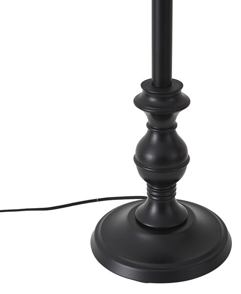 Stojací lampa se stínidlem 45 cm černá se zlatým interiérem - Classico