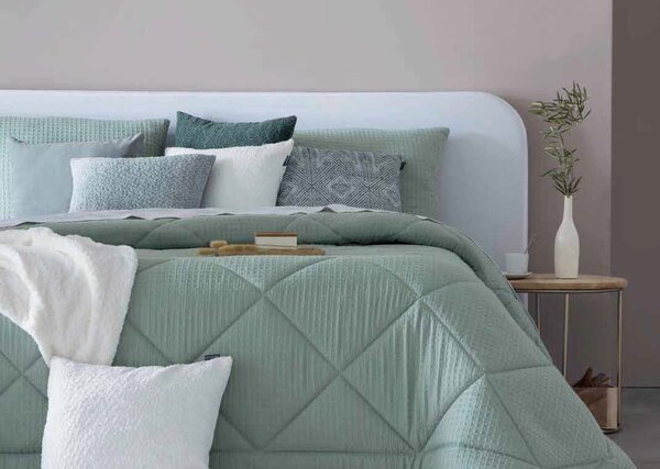 Textil Antilo Povlak na polštář Cares Verde, 45x45 cm, smaragdově zelený