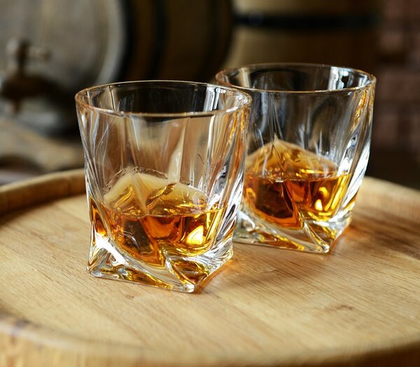 Crystal Bohemia sklenice na whisky Quadro 340 ml 6 ks