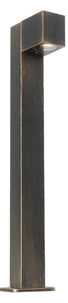 Průmyslová venkovní stojací lampa starožitné zlato 65 cm IP44 - Baleno