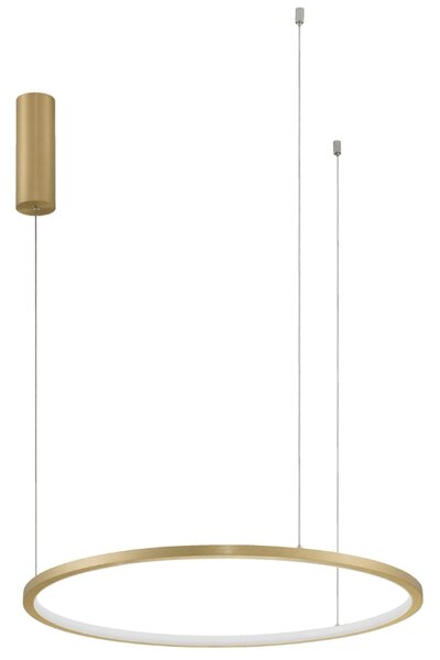 Zlaté kovové závěsné LED světlo Nova Luce Tarquin 60 cm