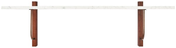 Audo CPH Bílá mramorová nástěnná police AUDO CORBEL 100 x 45 cm