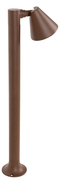 Moderní venkovní sloupkový svítidlo rezavě hnědý 60 cm IP44 nastavitelný - Ciara