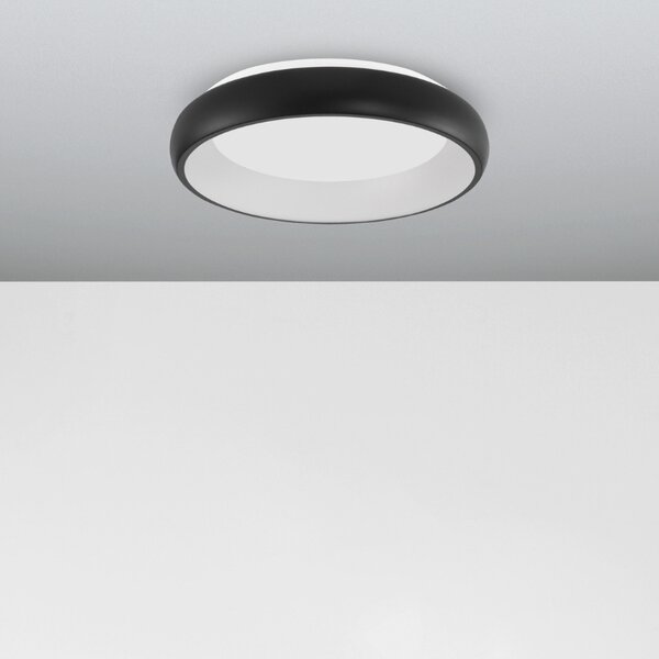 -25 % Dny MOMENTI– Černé kovové stropní LED světlo Nova Luce Albi 41 cm