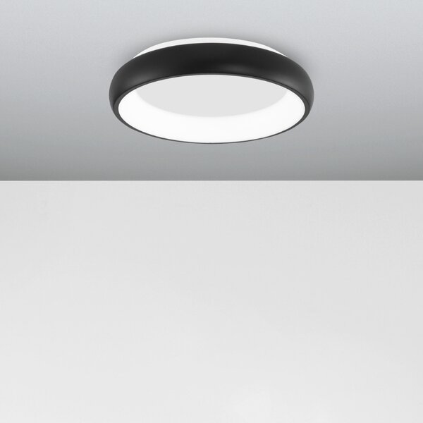 -25 % Dny MOMENTI– Černé kovové stropní LED světlo Nova Luce Albi 41 cm