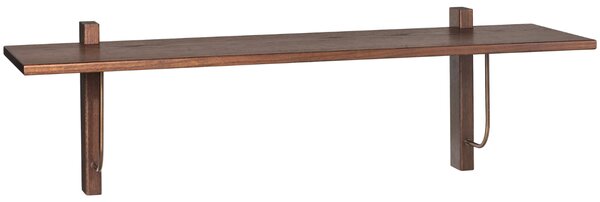 Audo CPH Hnědá dubová nástěnná police AUDO CORBEL 100 x 45 cm
