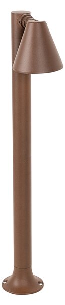 Moderní venkovní sloupkový svítidlo rezavě hnědý 60 cm IP44 nastavitelný - Ciara