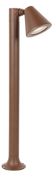 Moderní venkovní sloupkový svítidlo rezavě hnědý 60 cm IP44 nastavitelný - Ciara