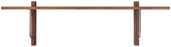 Audo CPH Hnědá dubová nástěnná police AUDO CORBEL 100 x 45 cm