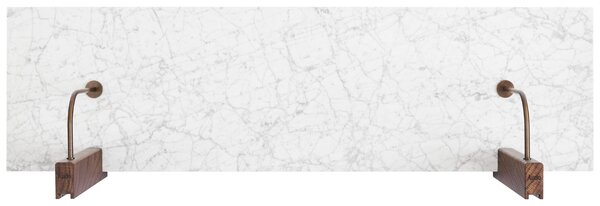 Audo CPH Bílá mramorová nástěnná police AUDO CORBEL 100 x 45 cm