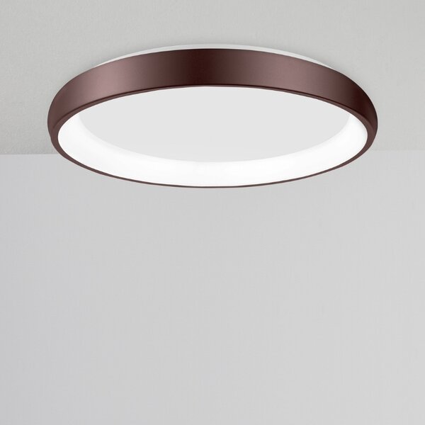 Hnědé kovové stropní LED světlo Nova Luce Albi 61 cm