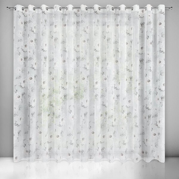 ZÁCLONA NA KROUŽCÍCH BESSY 350X250 CM VÍCEBAREVNÁ