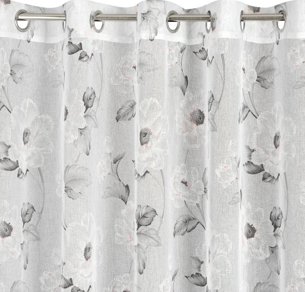 ZÁCLONA NA KROUŽCÍCH BESSY 350X250 CM VÍCEBAREVNÁ