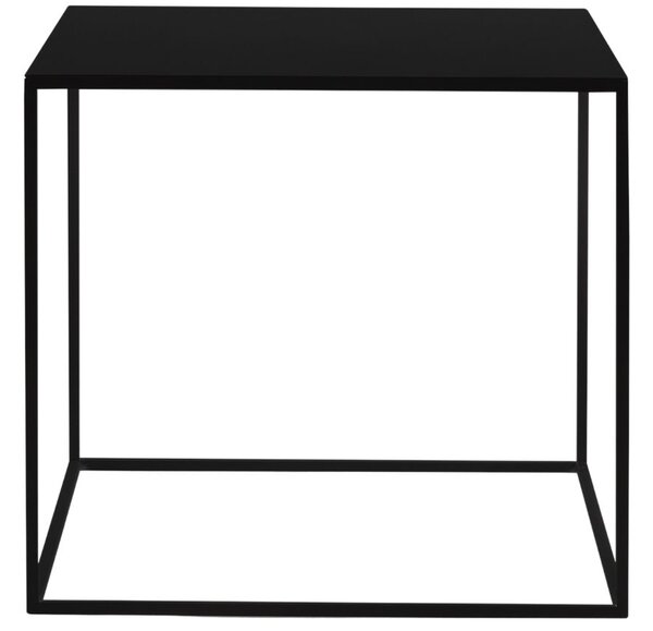 Nordic Design Černý kovový konferenční stolek Moreno 50 x 50 cm