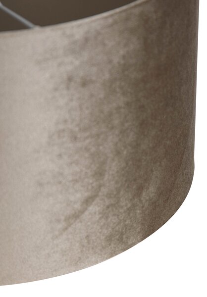 Stínidlo z veluru taupe 35/35/20