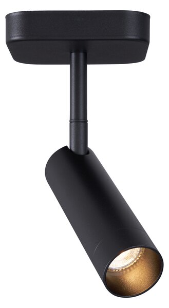 Moderní stropní bodové svítidlo černé kulaté GU10 35 mm otočné a naklápěcí - Kate