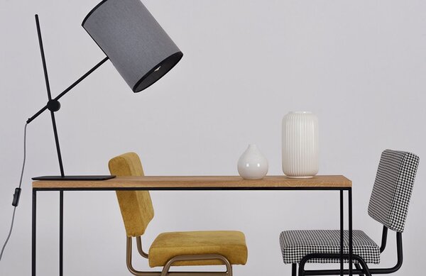 Nordic Design Dubový toaletní stolek Moreno 100 x 35 cm s černou podnoží