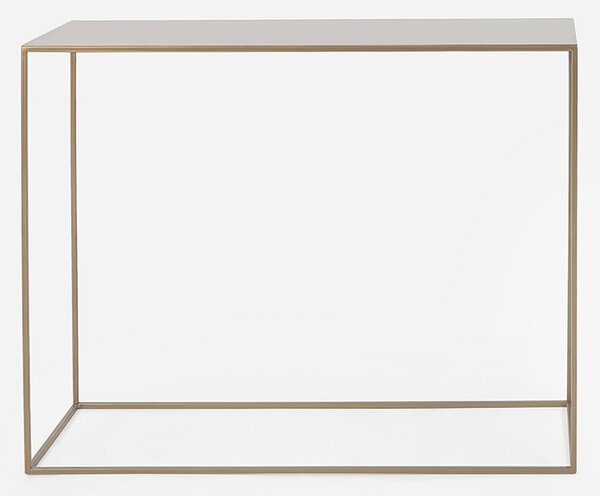 Nordic Design Zlatý kovový toaletní stolek Moreno 100 x 35 cm