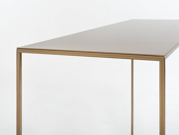 Nordic Design Zlatý kovový toaletní stolek Moreno 100 x 35 cm
