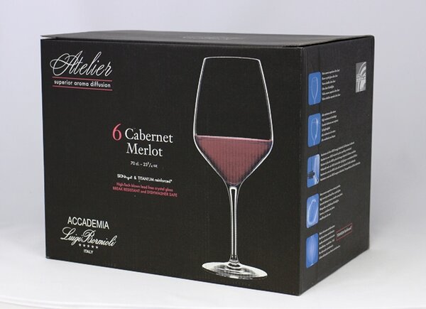 Luigi Bormioli sklenice na víno Atelier Merlot-Cabernet 700 ml 6 ks