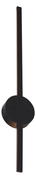 Moderní nástěnné svítidlo černé 60 cm vč. LED - Clockwise